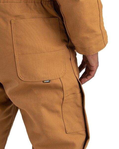 Men's Heritage Duck Insulated Coverall in Brown Duck