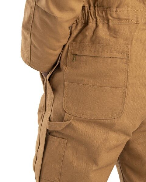 Men's Heritage Duck Insulated Coverall in Brown Duck