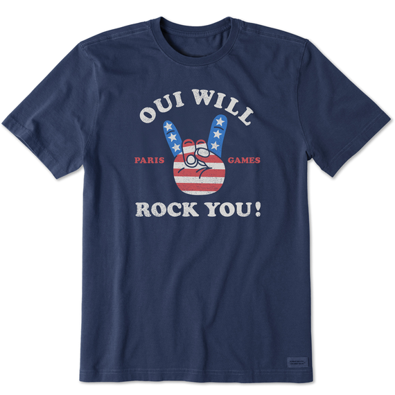 Men's Oui Will Rock You Short Sleeve  Tee