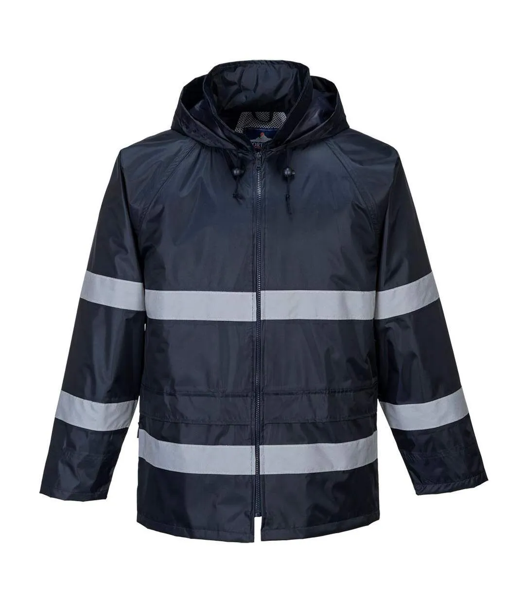 Mens classic iona raincoat navy Portwest