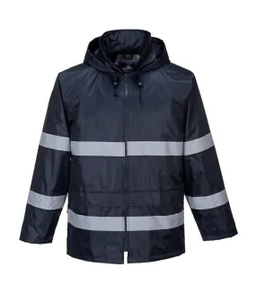 Mens classic iona raincoat navy Portwest