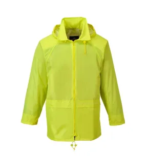 Mens classic raincoat yellow Portwest