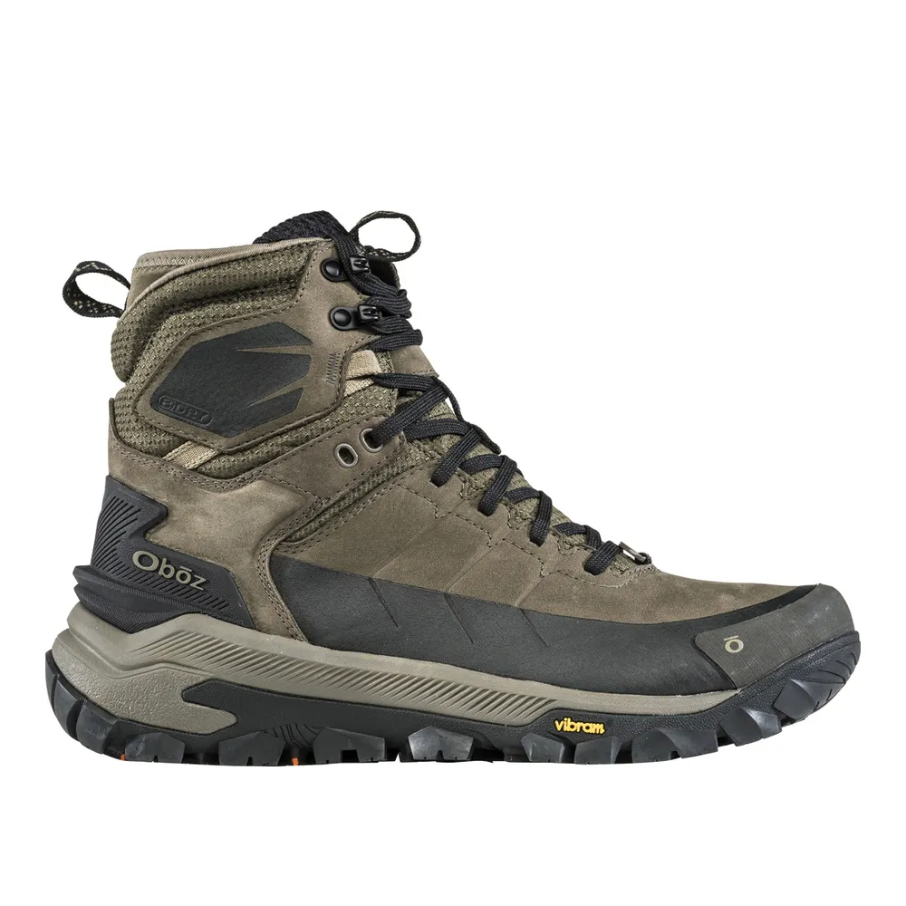 Men's Oboz Bangtail Mid Insulated Waterproof Color: Sediment