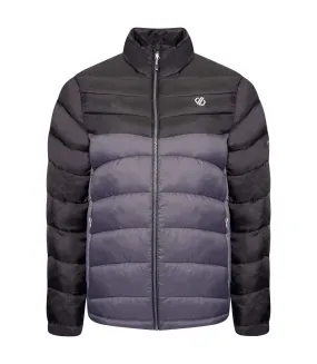 Mens precipice insulated padded jacket black/ebony grey Dare 2B