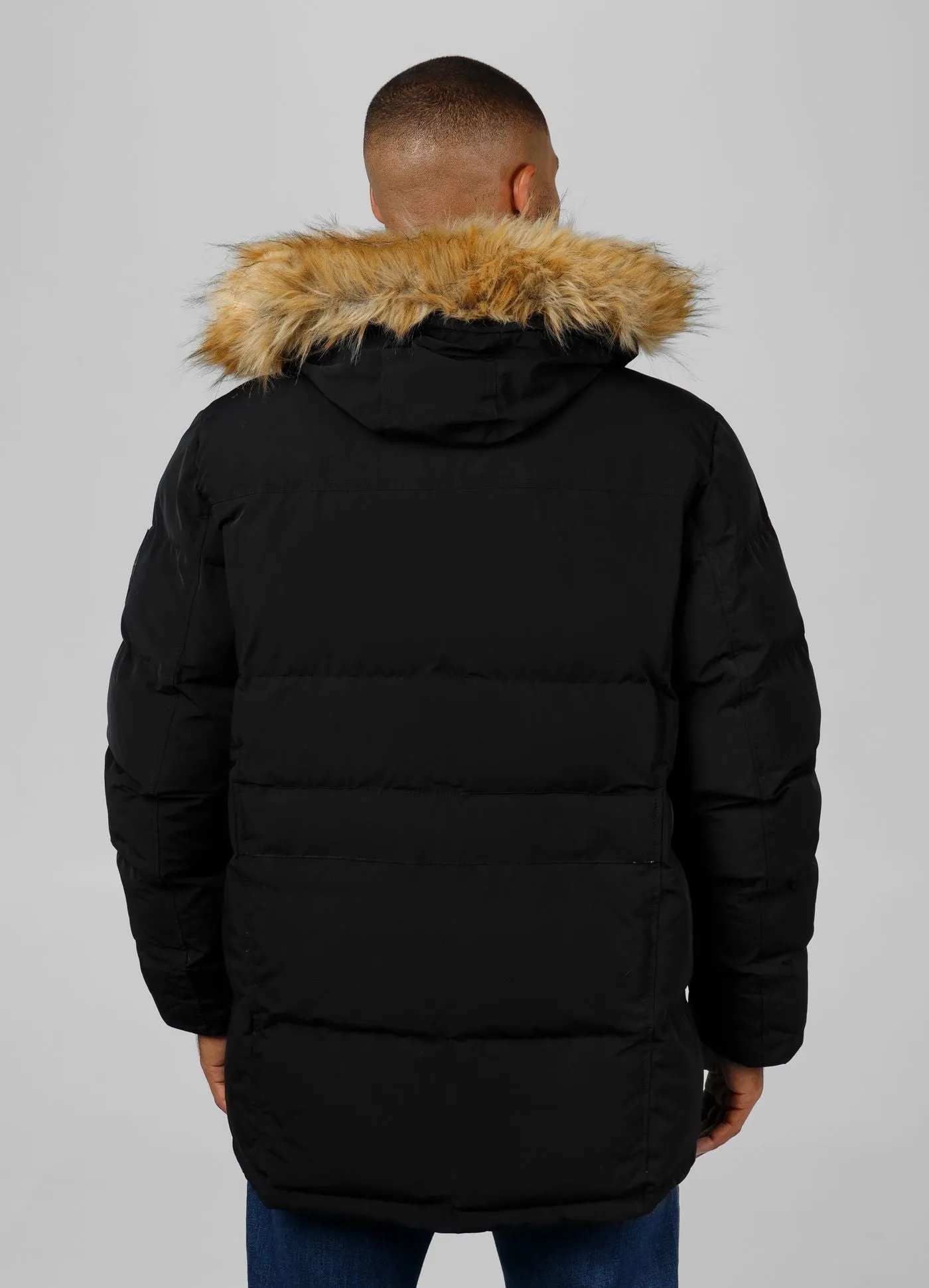 Men's winter  hooded parka jacket Forest