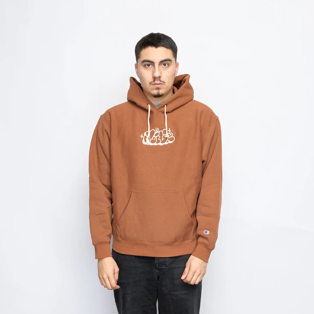 Milk x Champion - RW Hooded Sweatshirt Bubble (Brown)