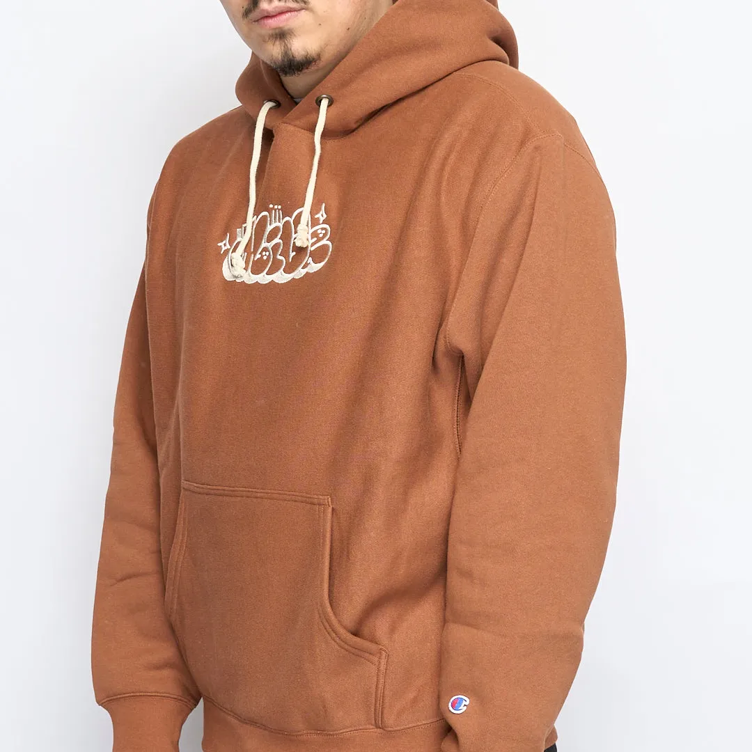 Milk x Champion - RW Hooded Sweatshirt Bubble (Brown)