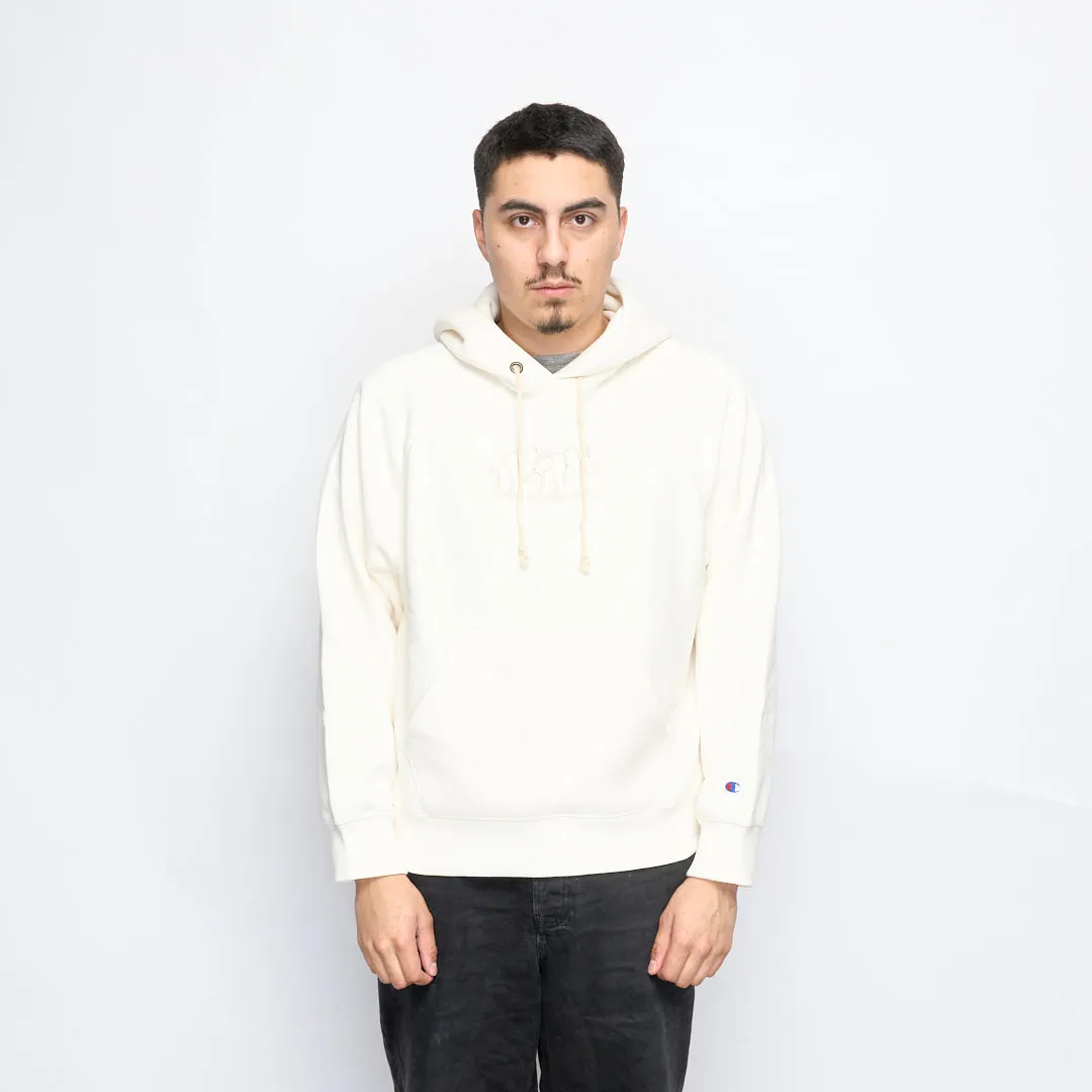 Milk x Champion - RW Hooded Sweatshirt Bubble (Ecru)