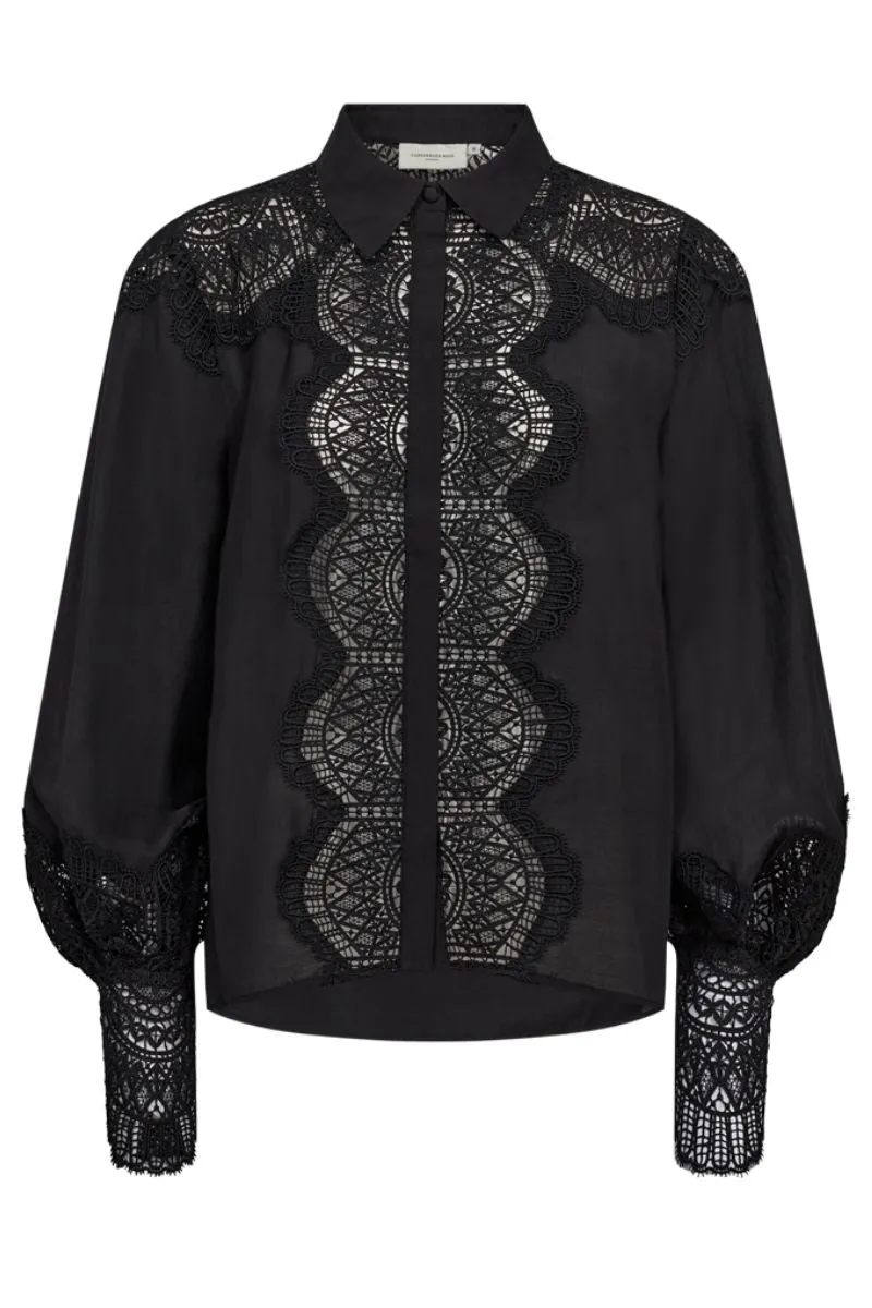 Molly Shirt | Black | Skjorte fra Copenhagen Muse