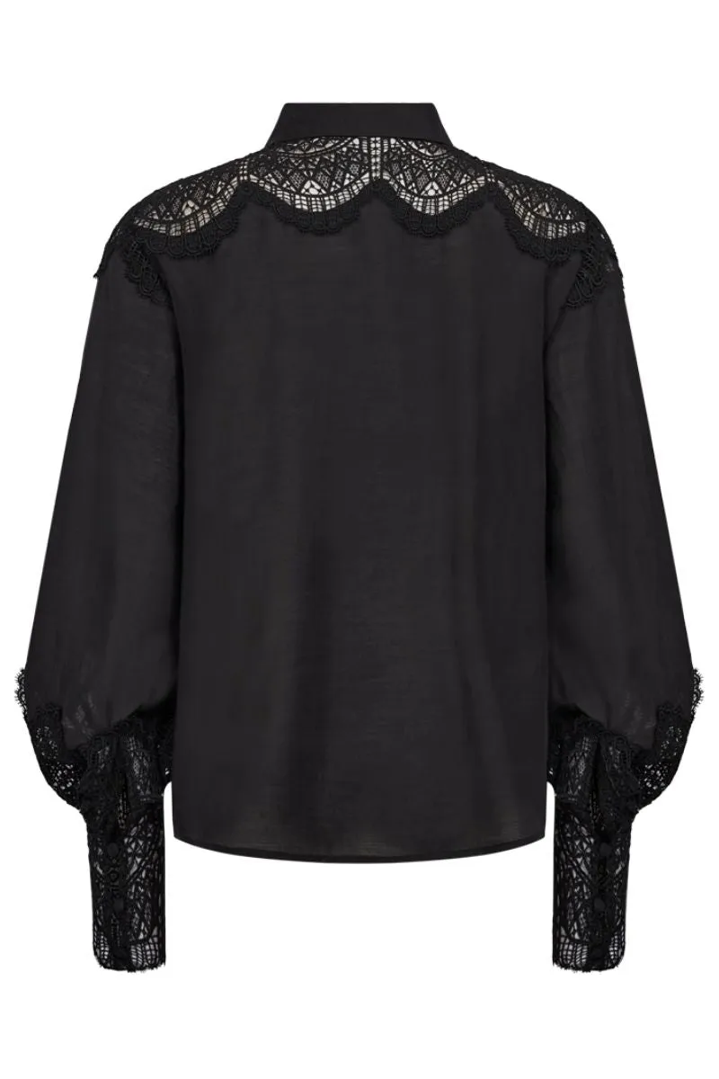 Molly Shirt | Black | Skjorte fra Copenhagen Muse