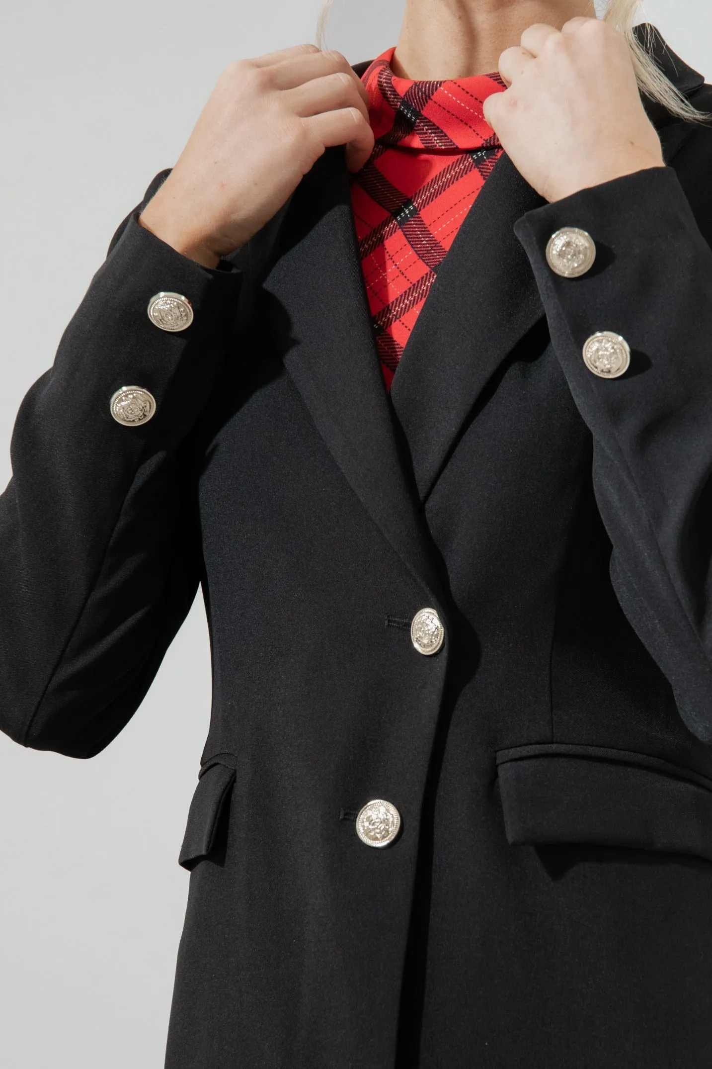 Morgan Peaked Lapel Long Jacket