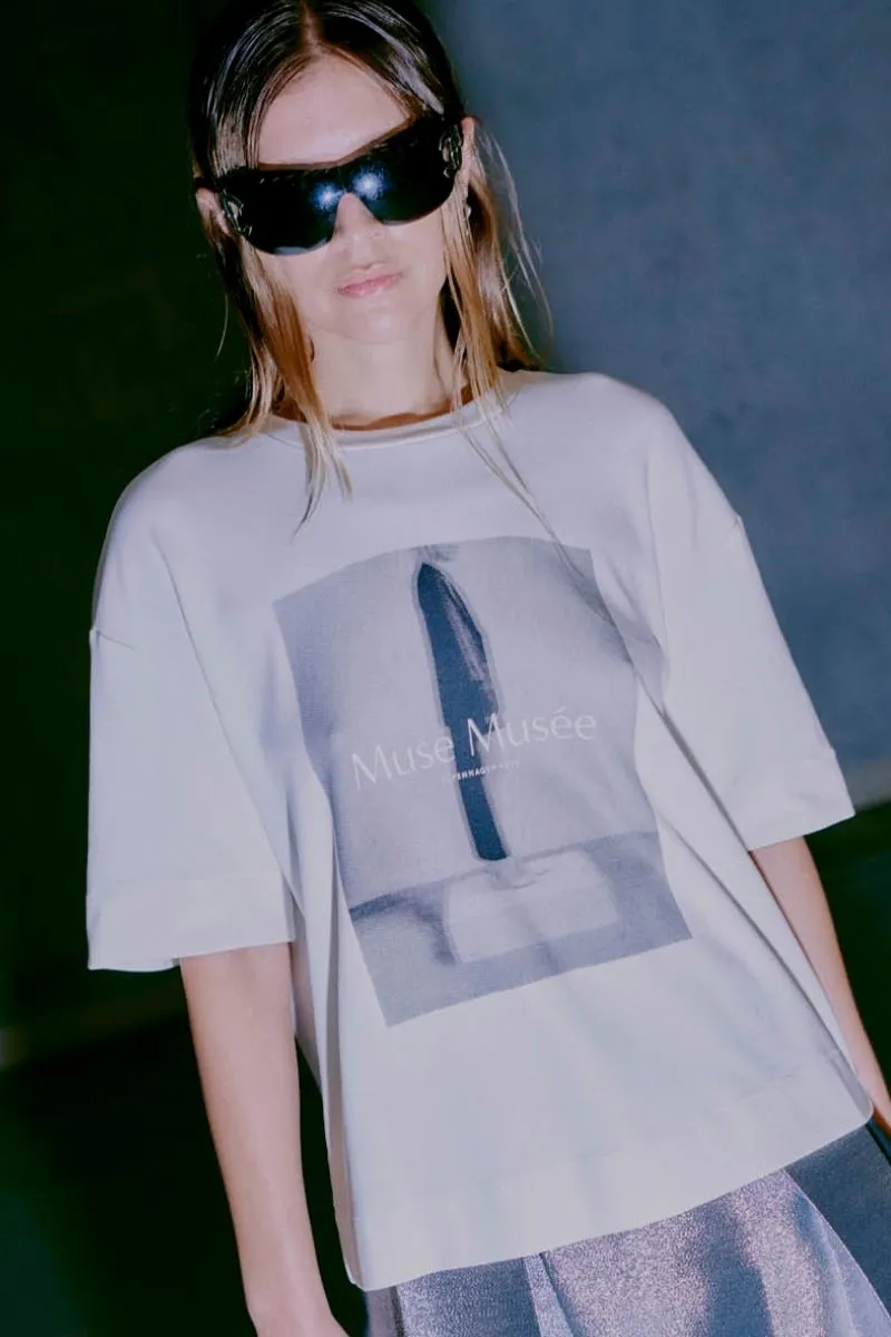 Muse Tee 203443 | Jet Stream | T-Shirt fra Copenhagen Muse