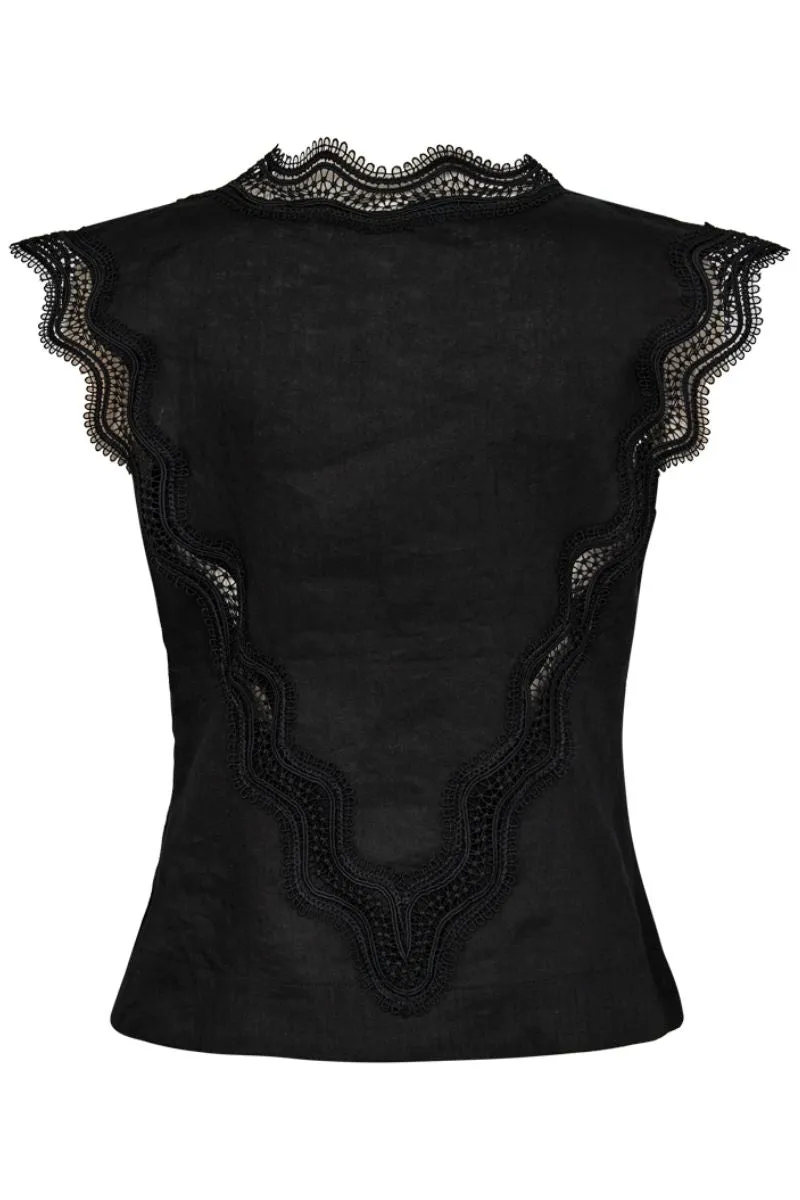 Natuli Top 204294 | Black | Tanktop fra Copenhagen Muse