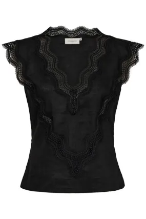 Natuli Top 204294 | Black | Tanktop fra Copenhagen Muse