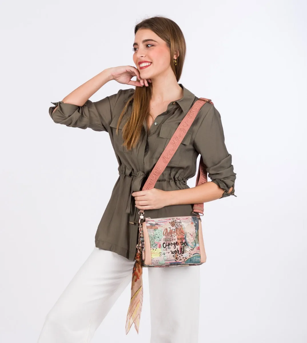 Nature crossbody bag with neckerchief