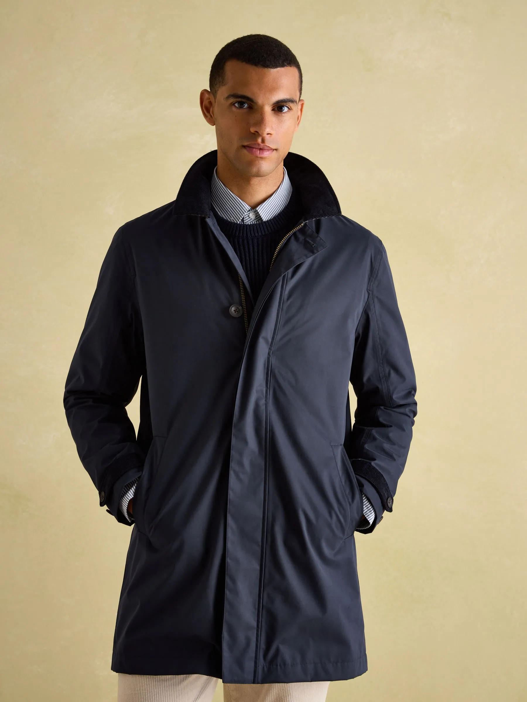 Navy Waterproof Raincoat