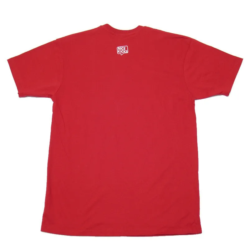 Nice Kicks Red/Wht Logo Tee