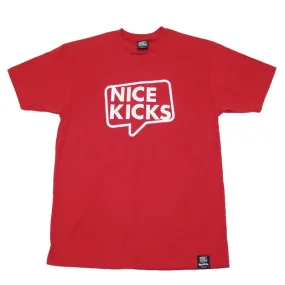 Nice Kicks Red/Wht Logo Tee