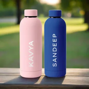 Nutcase Stainless Steel Water Bottle Double Insulated 500ml Bottles for Office Home Travel- BPA Free, Leakproof - SET OF 2