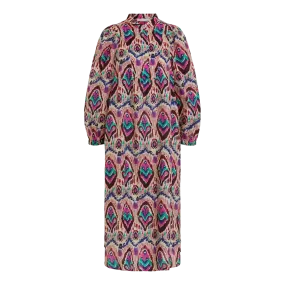 Oui Aztec Print Smock Dress