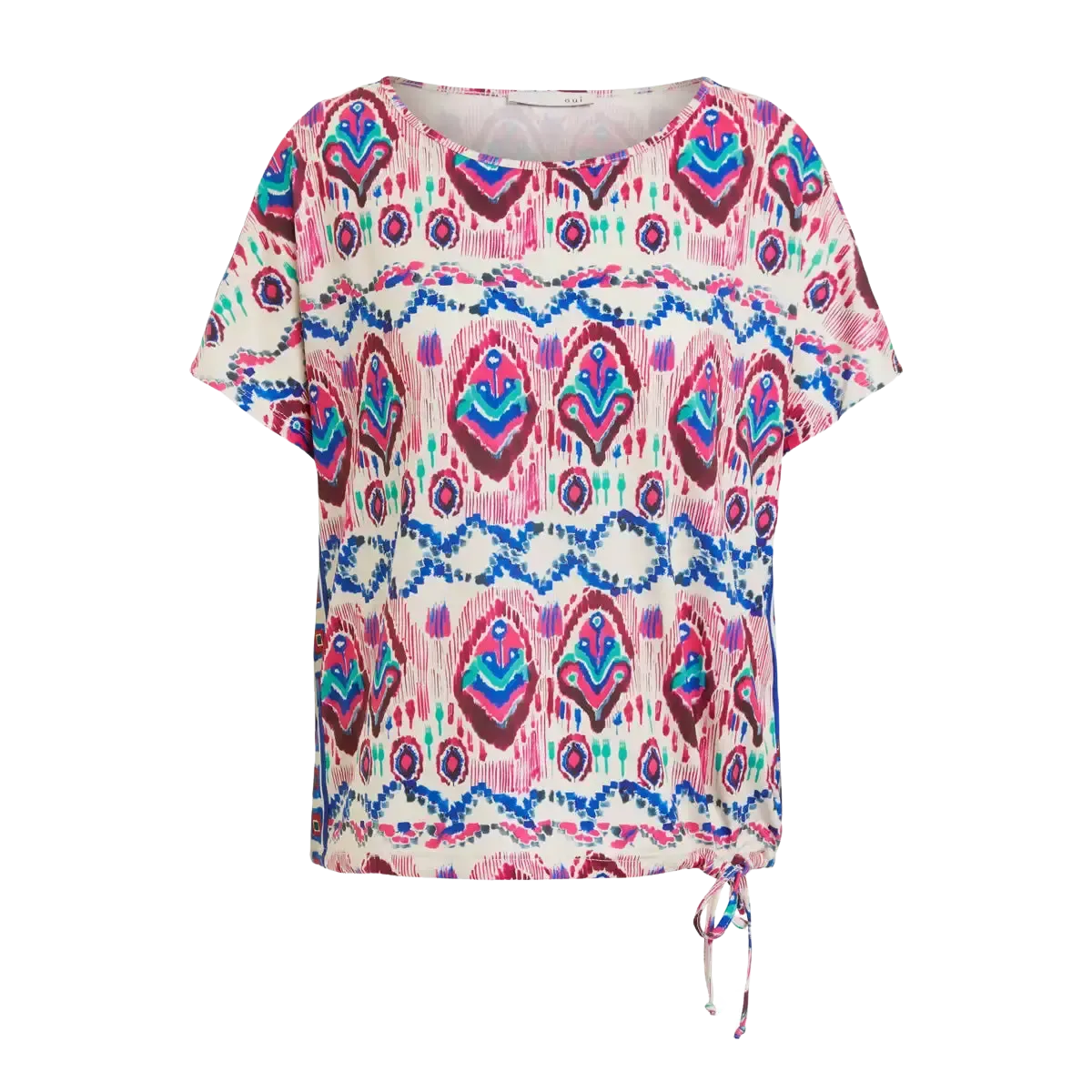 Oui Aztec Print Top