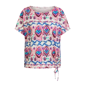 Oui Aztec Print Top