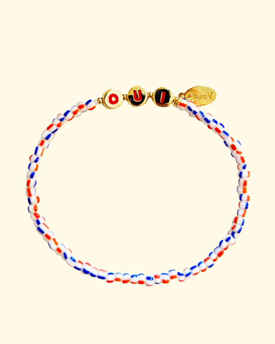 Oui Beaded Bracelet | Multi Gold