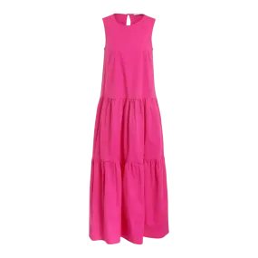 Oui Cotton Tiered Maxi Dress