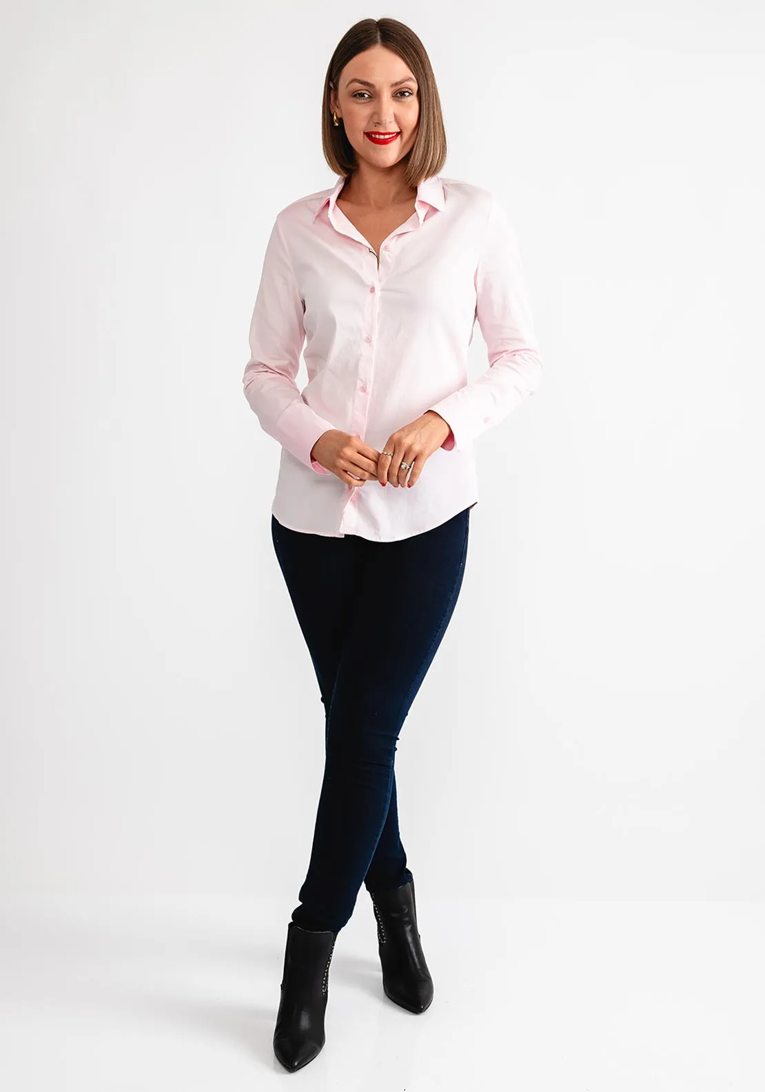 OUI Tailored Long Sleeves Blouse, Pink