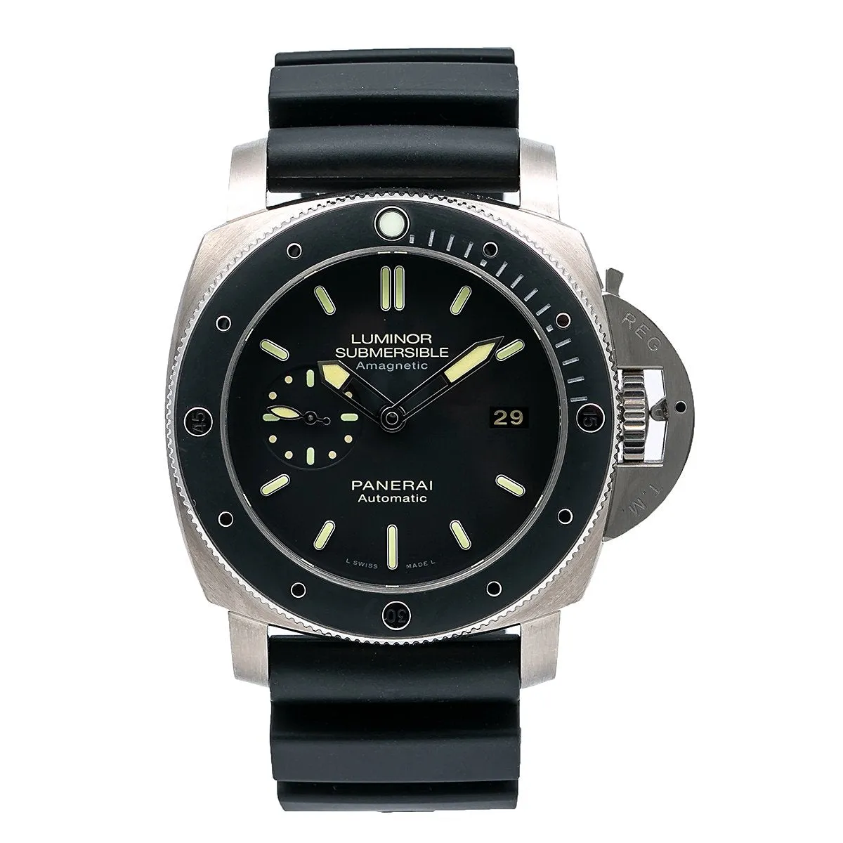 Panerai Luminor Submersible 1950 3 Days Automatic PAM00389 47MM Black Dial With Rubber Bracelet