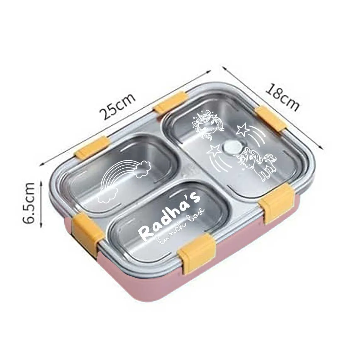 Personalised Childrens Lunch Box Stainless Steel Insulated Tiffin Box