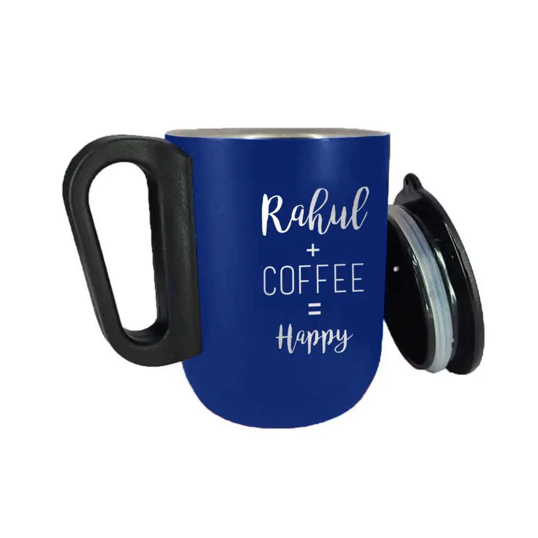 Personalized Stainless Coffee Mug - Insulated Coffee Cup with Lid