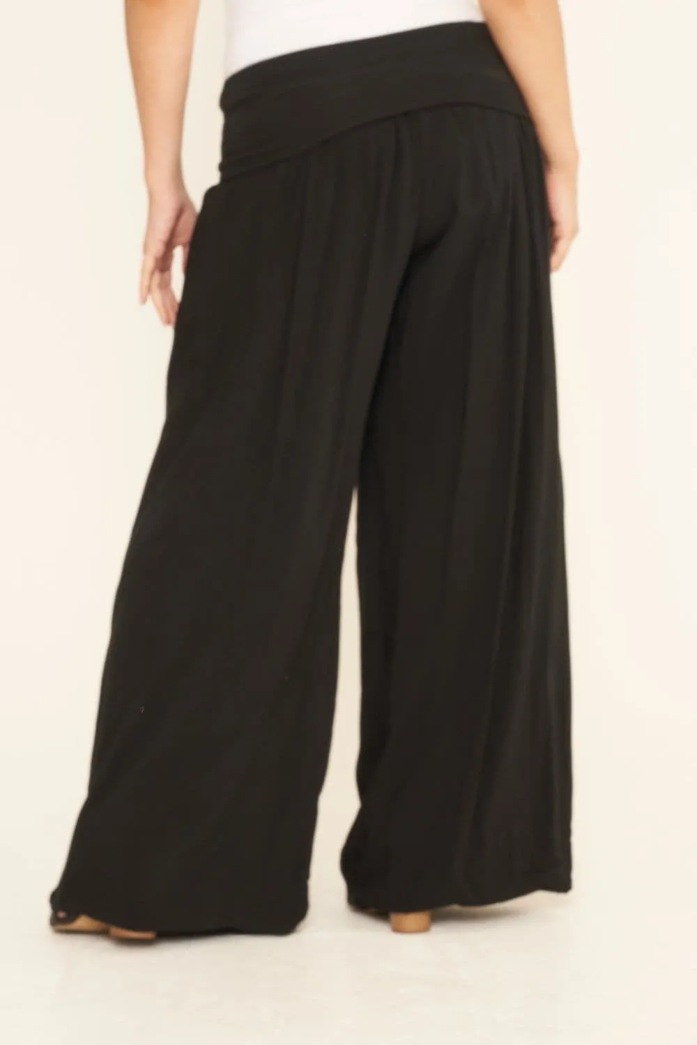 PUFFBALL LINED COTTON TROUSERS BLACK SMALL