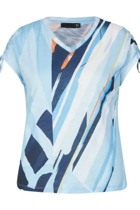 Rabe & LecomteALLOVER BLUE ABSTRACT PRINT T-SHIRT