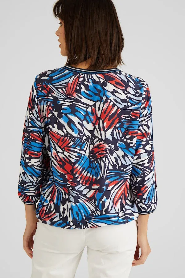 Rabe & LecomteALLOVER BUTTERFLY PRINT BLOUSE