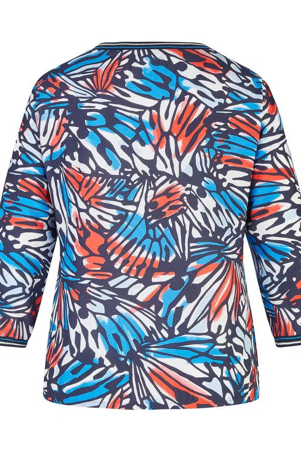 Rabe & LecomteALLOVER BUTTERFLY PRINT BLOUSE