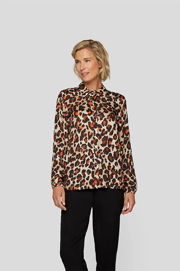 Rabe & LecomteANIMAL PRINT BUTTONED BLOUSE