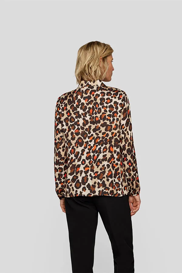 Rabe & LecomteANIMAL PRINT BUTTONED BLOUSE