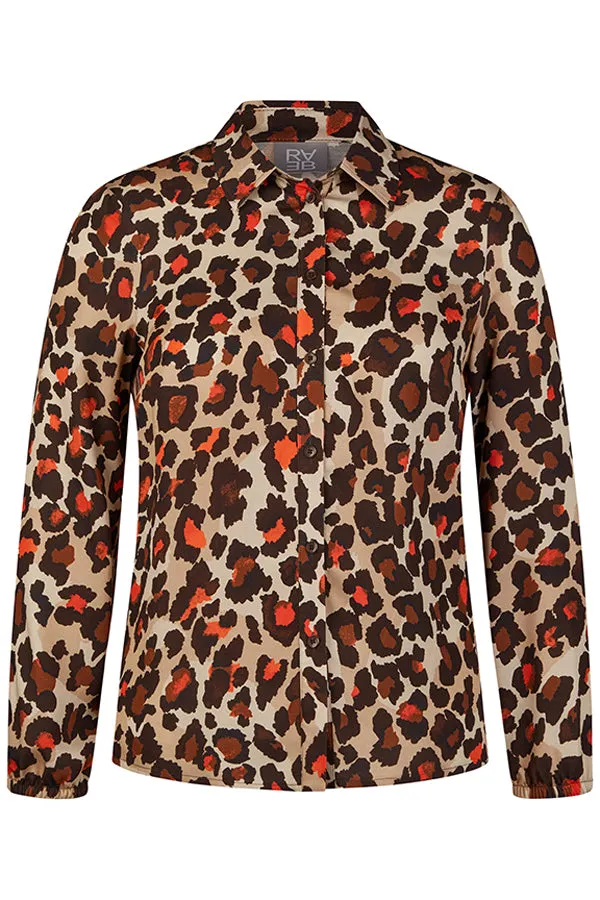 Rabe & LecomteANIMAL PRINT BUTTONED BLOUSE