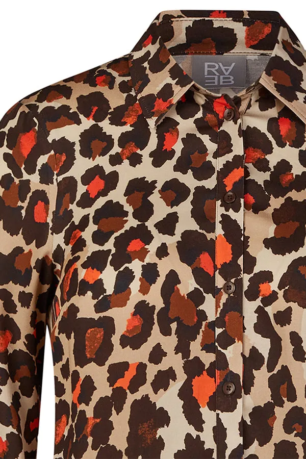 Rabe & LecomteANIMAL PRINT BUTTONED BLOUSE