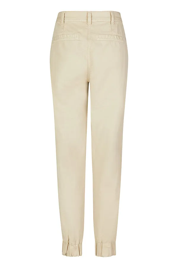 Rabe & LecomteBEIGE ELASTICATED HEM TROUSER