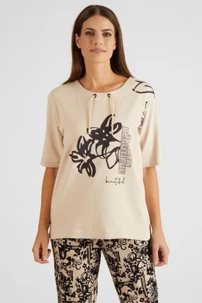 Rabe & LecomteBEIGE FLORAL PRINT SWEATSHIRT