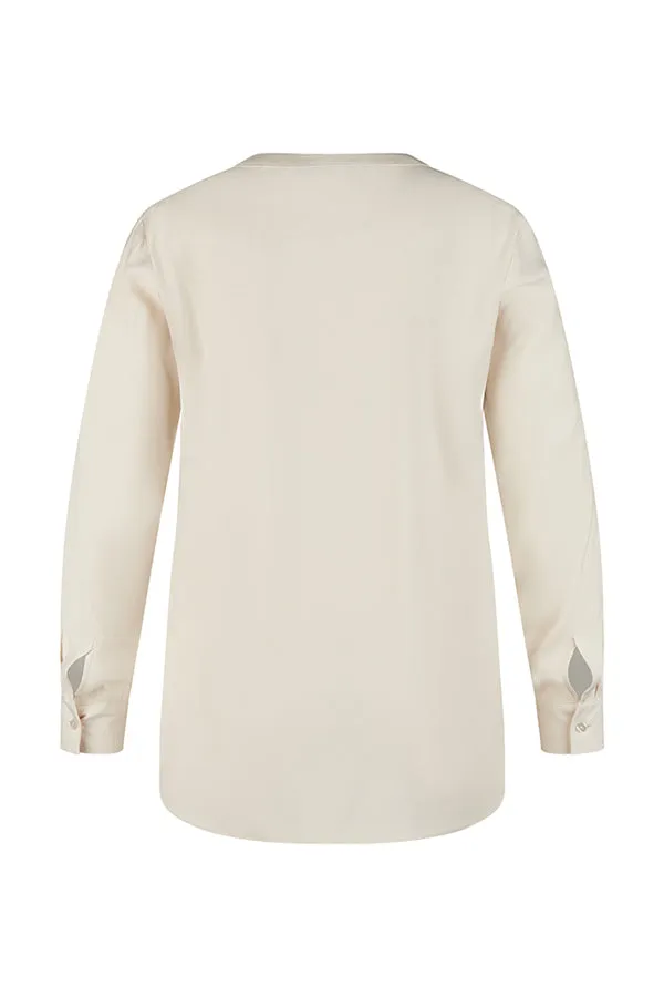 Rabe & LecomteBEIGE V-NECK BLOUSE