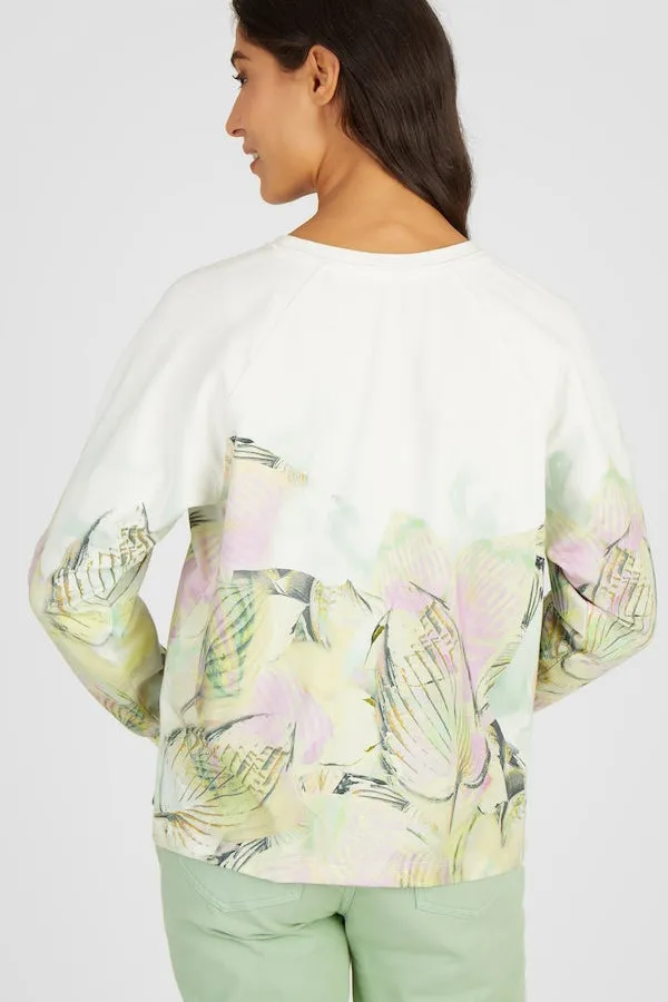 Rabe & LecomteBIG LEAF PRINT SWEATSHIRT