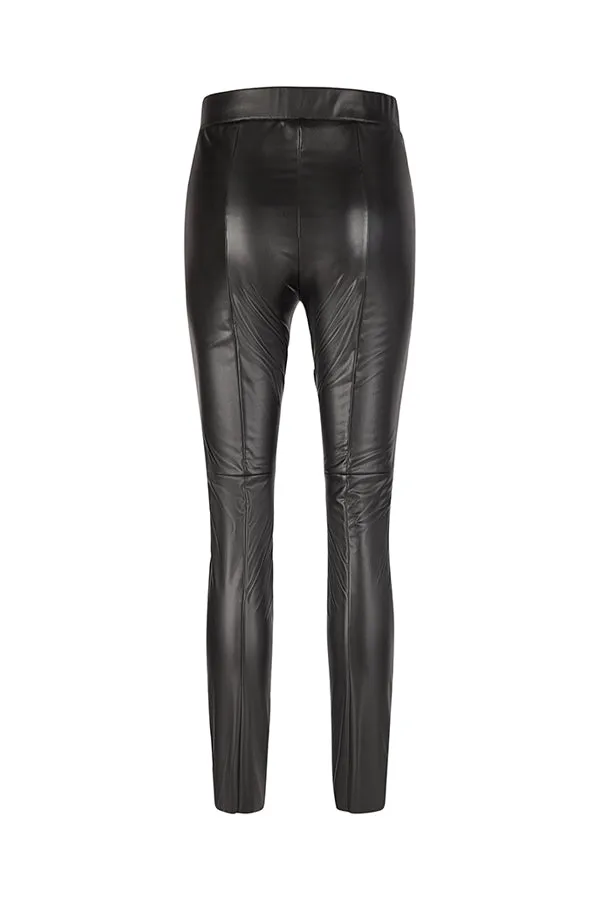 Rabe & LecomteBLACK FAUX LEATHER LEGGING