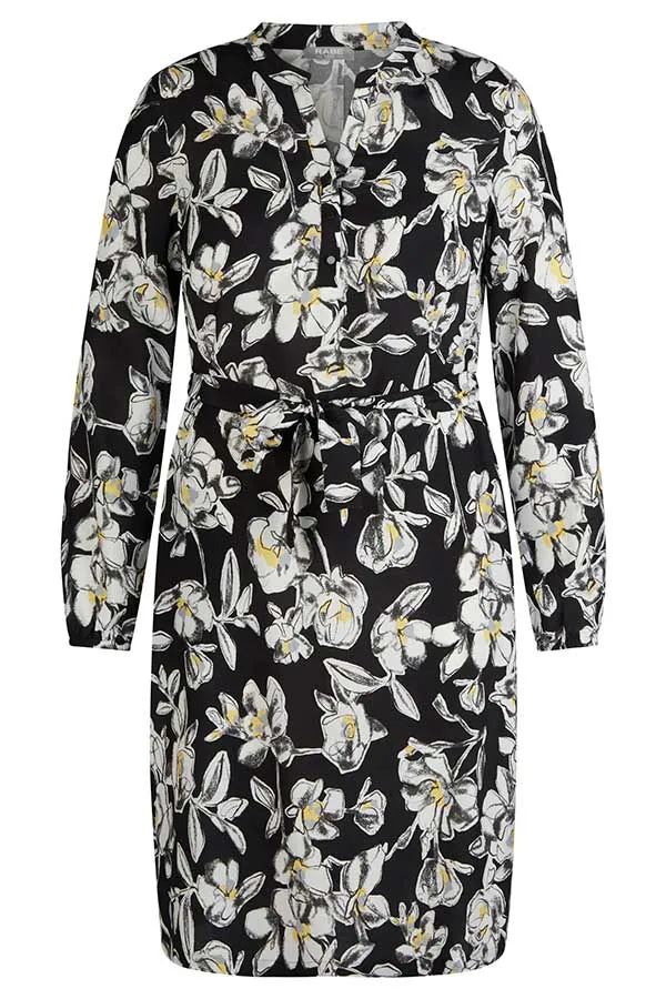 Rabe & LecomteBLACK FLORAL PRINT DRESS