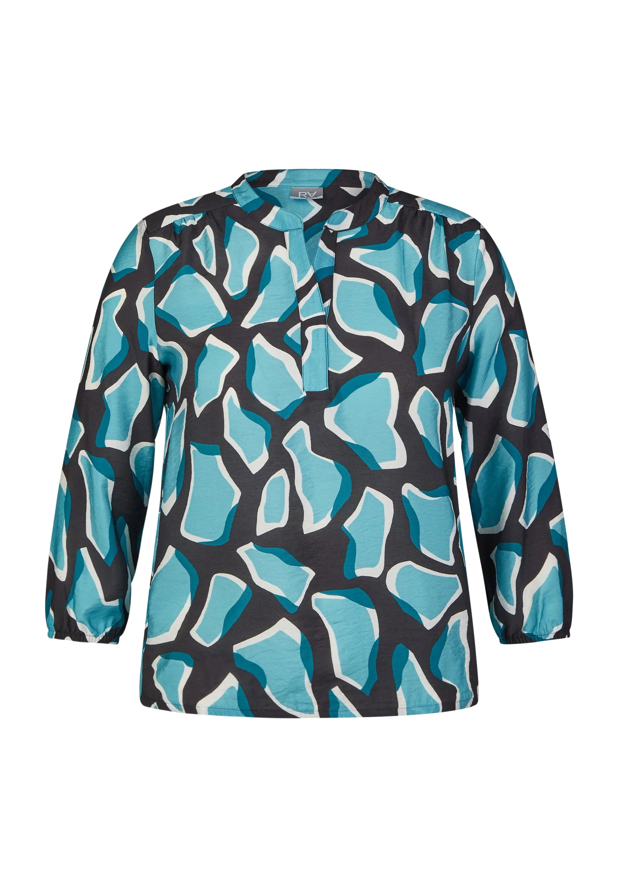 Rabe & LecomteBLUE ABSTRACT PRINT BLOUSE