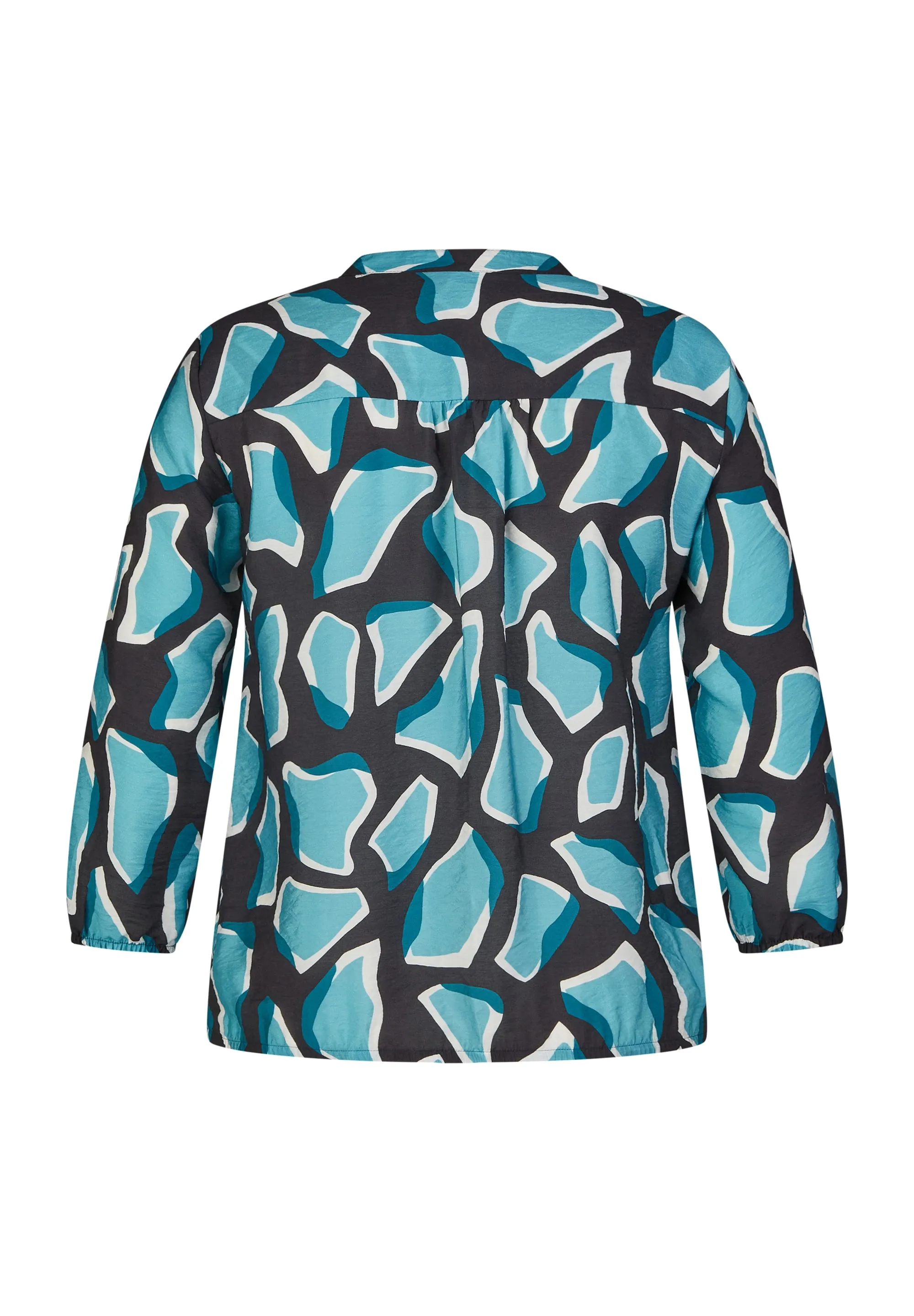 Rabe & LecomteBLUE ABSTRACT PRINT BLOUSE