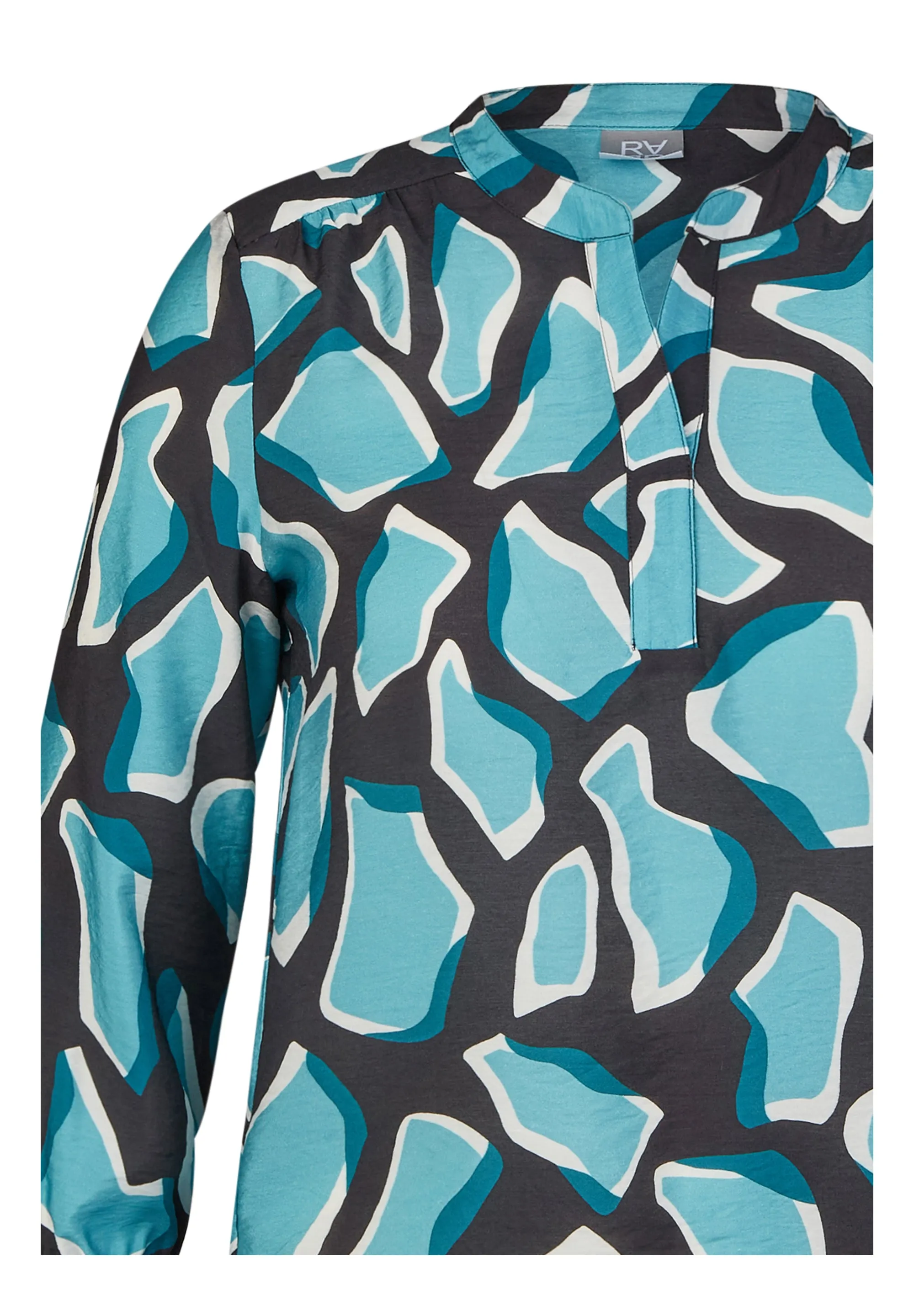 Rabe & LecomteBLUE ABSTRACT PRINT BLOUSE