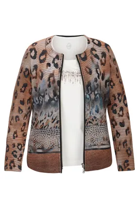 Rabe & LecomteBLUE ANIMAL PRINT TWINSET